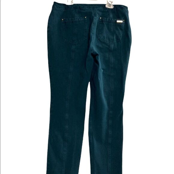CHICO’S, So Slimming, Women’s Jeggings/Leggings, Size 1, US Sz 8, Green, pull on - Picture 2 of 7